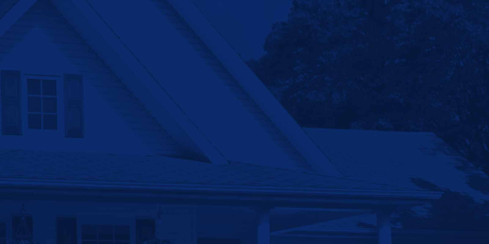 blue tranparent background with house